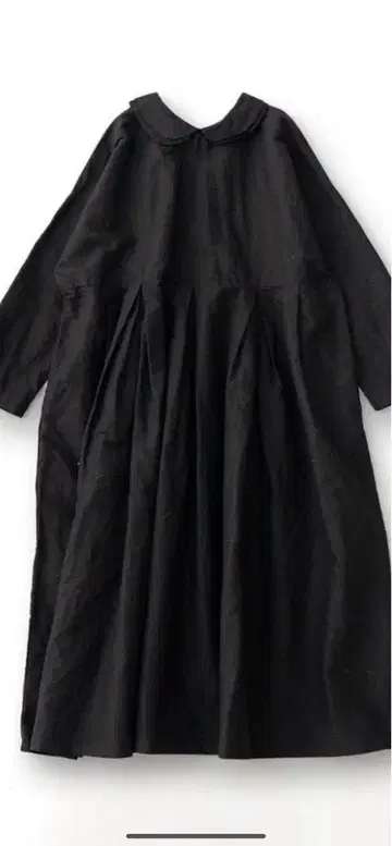 네스트로브 nest Robe 코튼 린넨 2장 옷깃 타크 드레스
