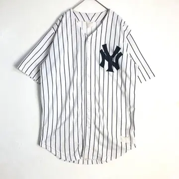 3320 MLB 베이스볼 셔츠 양키스 야구 스트라이프 화이트