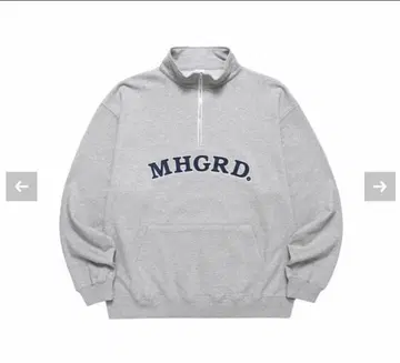 새상품 mahagrid LOGO HALF ZIP SWEATSHIRT