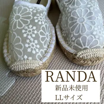 미사용 새상품 RANDA 25cm LL사이즈 에스파드리유 슬립온