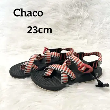 Chaco 샌들 신발 23cm 블랙 레드 아웃도어 플랫슈즈 바다 여름