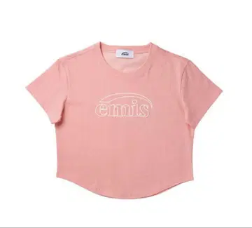 EMIS 미니 크롭 체인 스티치 티셔츠