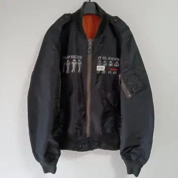 Subciety MA-1 자켓 블랙 XL 남성용 플라이트 자켓