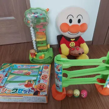 호빵맨 봉제 인형과 놀이기구 세트
