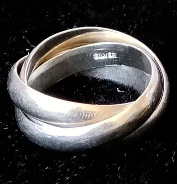Silver 925 3줄 펜던트 탑 빈티지 8호 반지 i41