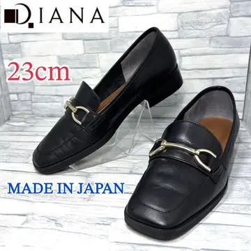 DIANA 다이애나 비트 펌프스 로퍼 일본제 블랙 23cm