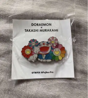 도라에몽 무라카미 다카시 핀 배지 pin badge 핀즈 웃는 냥코
