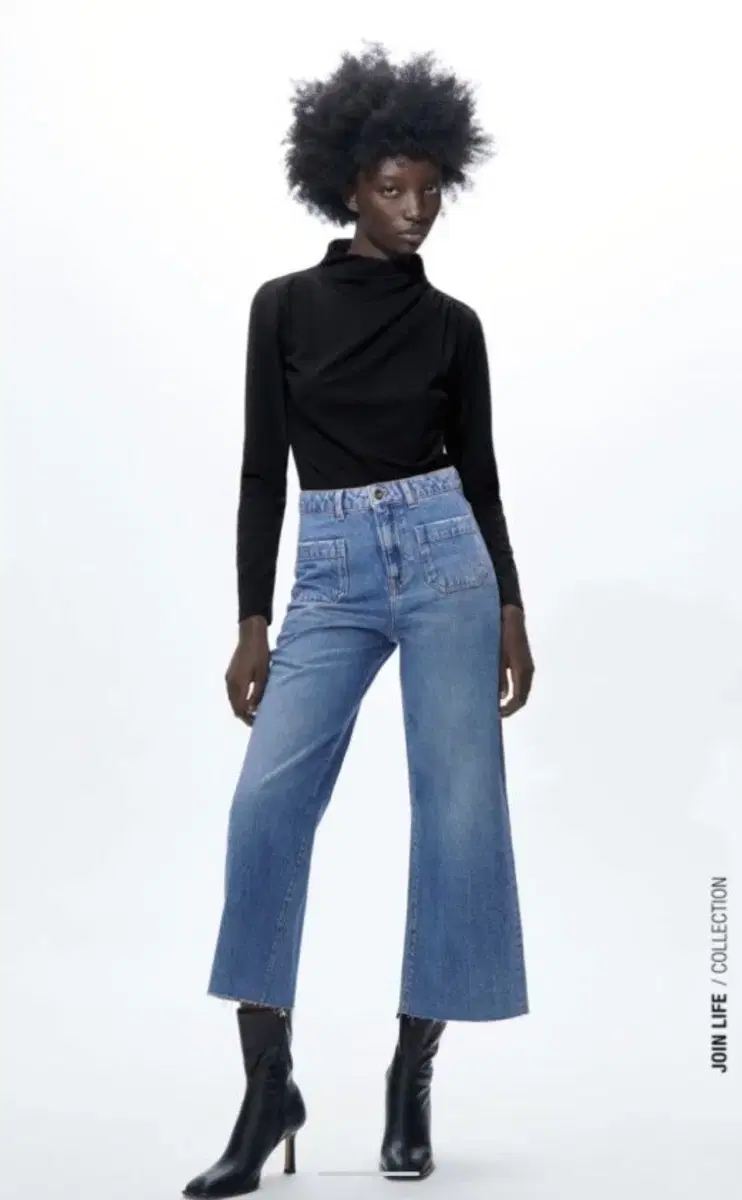 Zara High-Waisted Pocket Denim Jin
