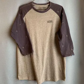 VANS 래글런 슬리브 티셔츠 XL 사이즈 레어 디자인