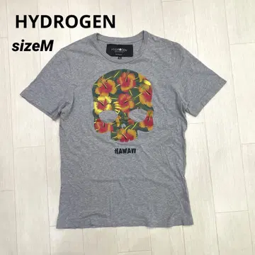 HYDROGEN 하이드로겐 스컬 HAWAII 티셔츠 M 그레이