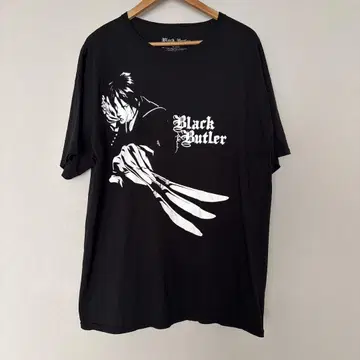 Black Butler 검은 집사 티셔츠 블랙 블랙 XXL 굿즈