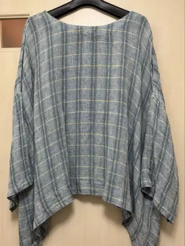 nest Robe 린넨 아드라스 체크 수영장 오버