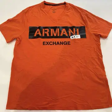 ARMANI EXCHANGE 오렌지 티셔츠 XL 사이즈