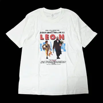 영화 LEON 레온 마틸다 티셔츠 무비 화이트 L 90s 서양화