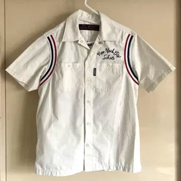 Schott 볼링 셔츠 화이트