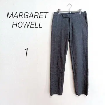 마가렛 호웰 그레이 체크 무늬 슬랙스 1 MARGARET
