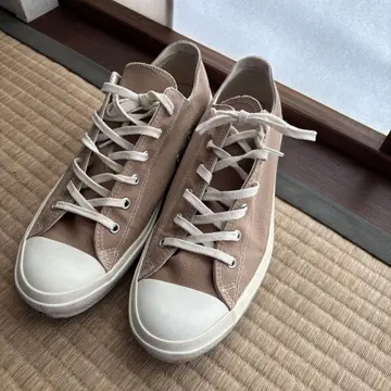 베이지 문스타 캔버스 스니커즈