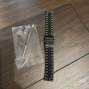 블랙 메탈 시계 밴드 조정 공구 포함