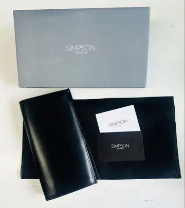 심슨 런던|SIMPSON LONDON 장지갑|브라이들 가죽 블랙