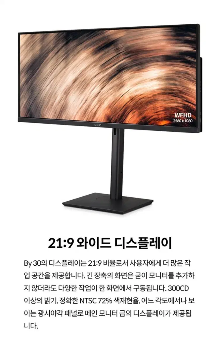 이그닉 i5 일체형 PC 올인원 컴퓨터 30인치 사무용 울트라와이드