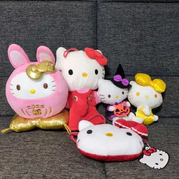키티 봉제 인형 마스코트 미니백 묶음 판매