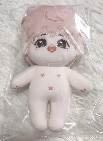 20cm 핑크 머리 귀여운 무속성 봉제 인형 한국 인형
