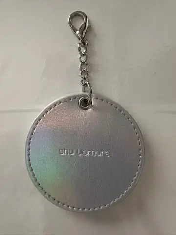 슈에무라 레인보우 컬러 원형 거울 키링