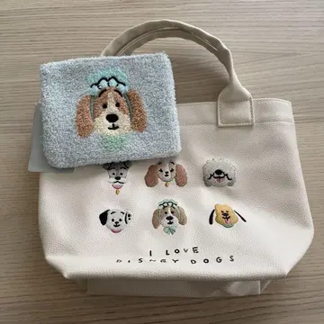 디즈니 I LOVE DISNEY DOGS 토트백 파우치