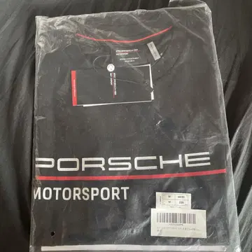 포르쉐 PORSCHE 모터 스포츠 티셔츠 M 사이즈 블랙