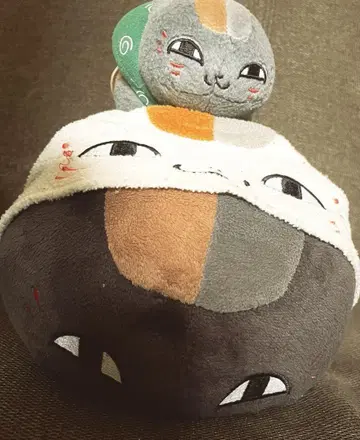 나츠메 우인장 블랙 냥코 선생님 인형옷 봉제 인형 2개 세트