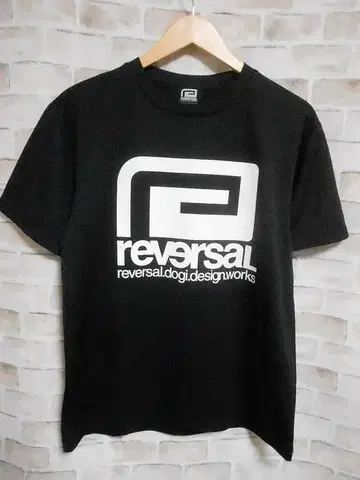 reversal 리버설 백 주짓수 로고 폴리에스테르 100% 티셔츠