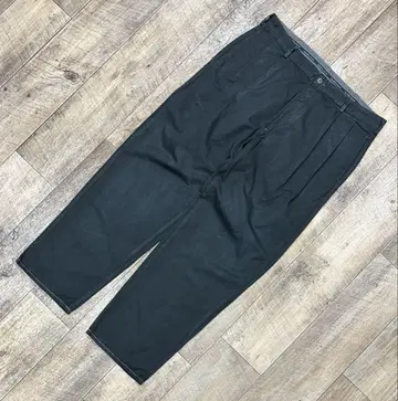90'S RALPH LAUREN 투 플리츠 치노 팬츠 이후 염색 블랙