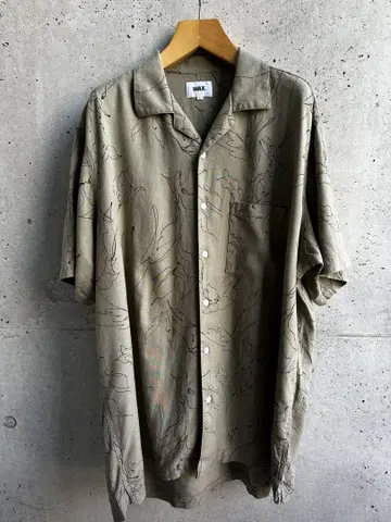 가격 인하 WAX Printed raymon linen shirts