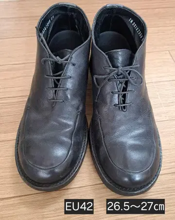 [가격 인하] 남성용 가죽 신발 블랙 EU42 26.5~27cm