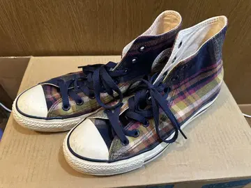 CONVERSE 척 테일러 올스타 체크 무늬 하이컷