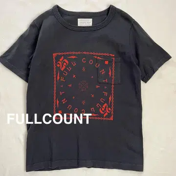 FULLCOUNT 풀카운트 25주년 한정판 반다나 프린트 포켓 T