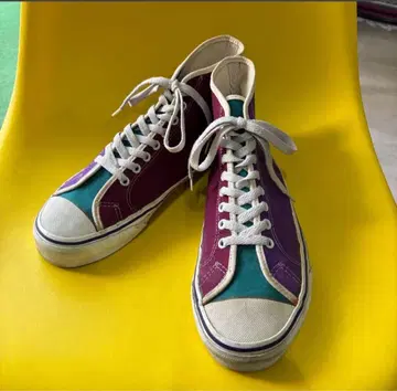 80s 빈티지 Vans 반스 코튼 캔버스 스니커즈