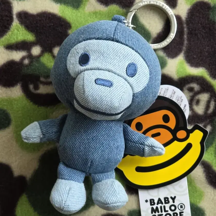 BAPE | 베이프 Bape Baby Milo Plush Doll Keychain Denim Doll