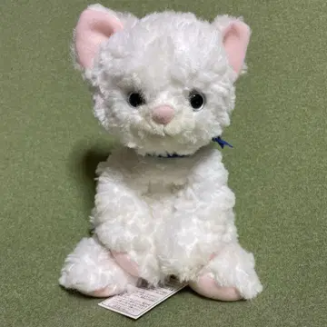 초레어! 몬스이유 흰 고양이 봉제 인형 일본제 레트로 쿠타쿠타