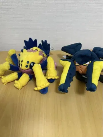 포켓몬 핏핏 봉제 인형 투구뿌논 덴츄라 2개 세트