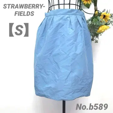 스트로우 베리 필즈 타이트 스커트 S 나일론 벌룬 스커트 블루
