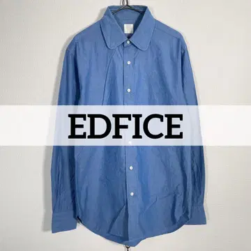 일본제 EDFICE 1994 코튼 포멀 셔츠 블루 사이즈 38