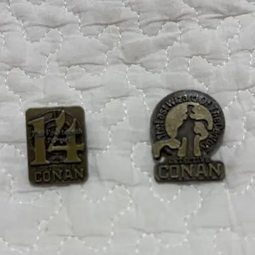 명탐정 코난 한정 핀 배지 2개 세트