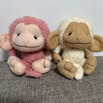 몬수이유 사루 원숭이 봉제 인형 레트로