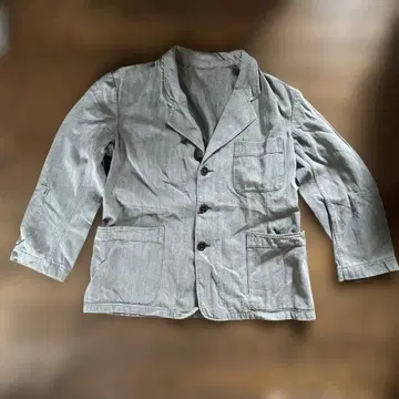 30-50s 블랙 샴브레이 자켓