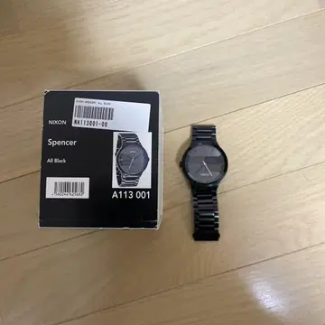 NIXON Spencer 손목시계 올 블랙