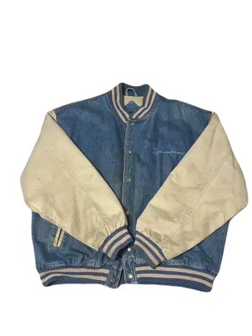 데님 바시티 자켓 90s TriMountain