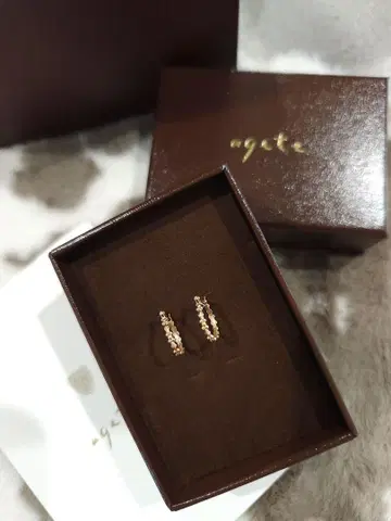 agete 아가트 10K 미니 후프 귀걸이