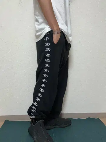 일본제 DELLERBA 데르바 와이드 스웨트 팬츠 S 트랙 팬츠