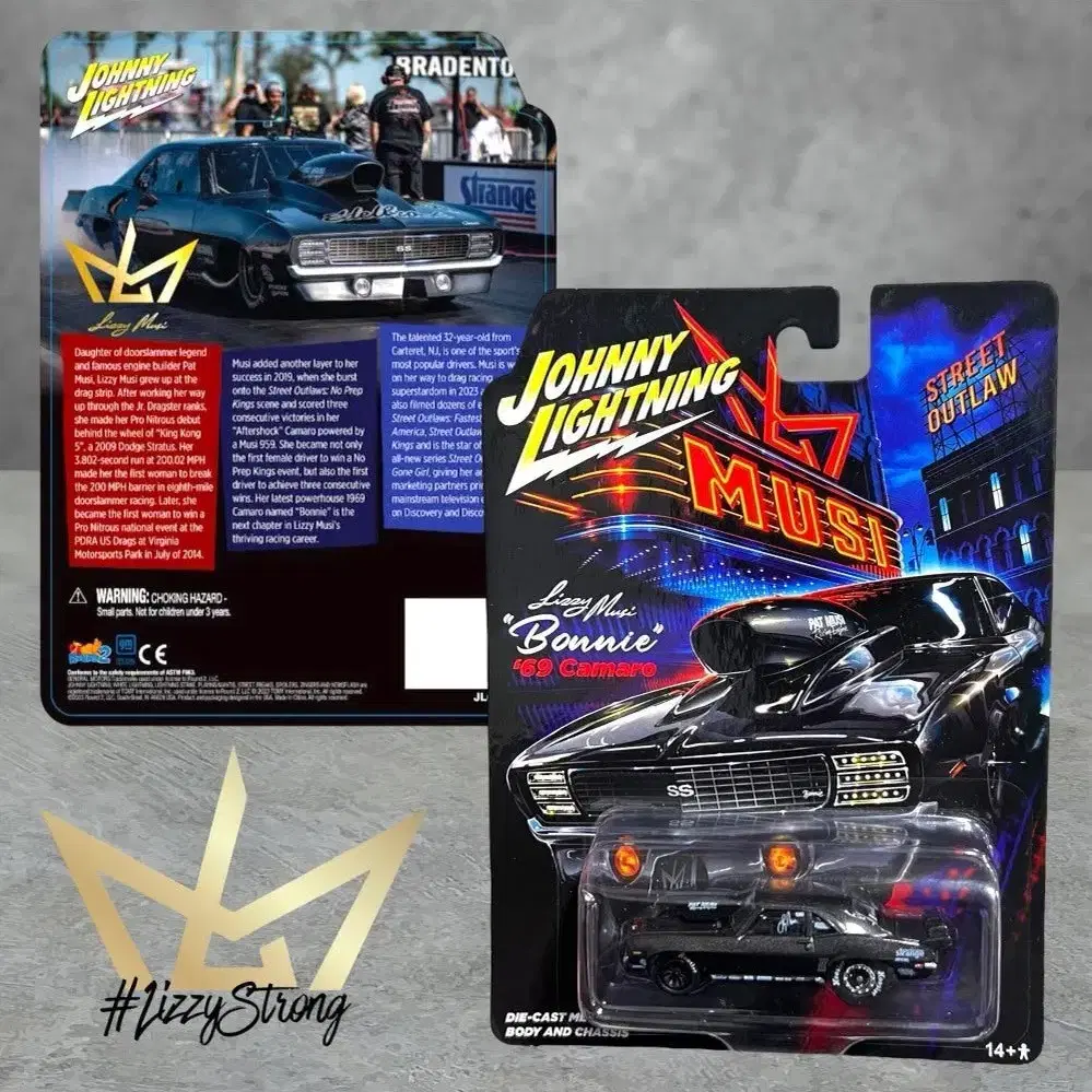 1:64 Johnny Lightning Lizzie Musi Racing 69 Camaro Rare Sealed New